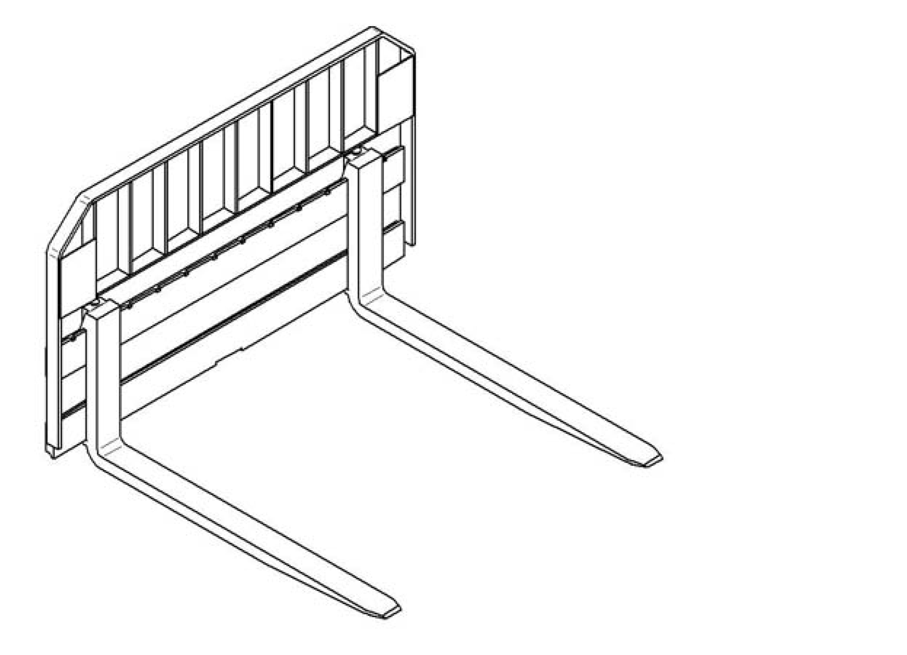 Pallet Rail Style Forks Paladin Attachments